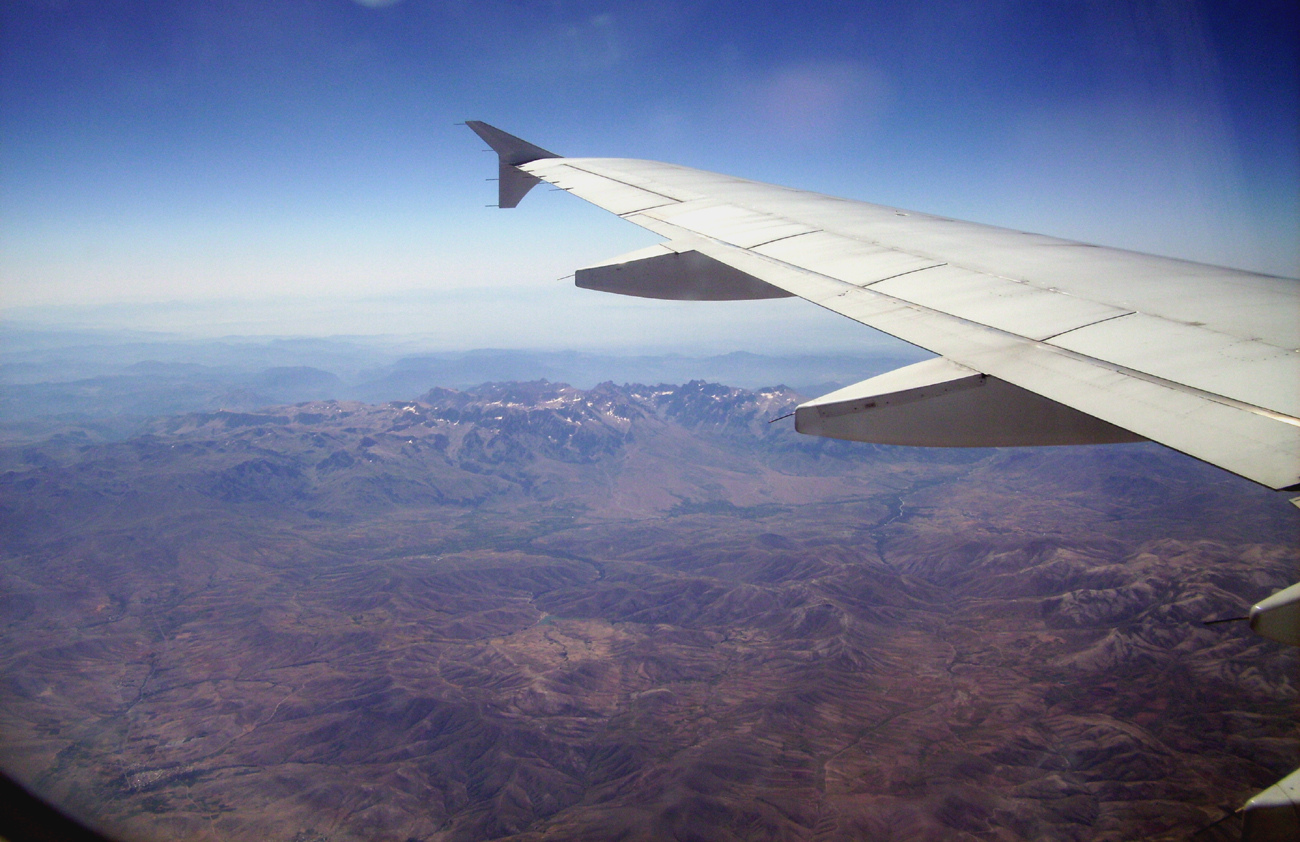 горы из самолёта
