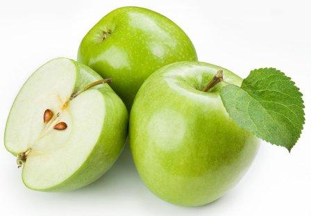 зелёные яблоки